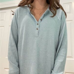 Pull Col Roulé Aerie AE Plush - Femme Taille M - Bleu Chakra - Neuf Avec étiquette